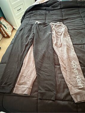 Calvin Klein 2 piece Black & Gray Jogger Pants Duo